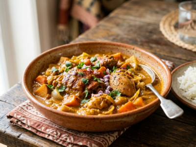 Mafé Poulet Sans Gluten et Sans Arachides