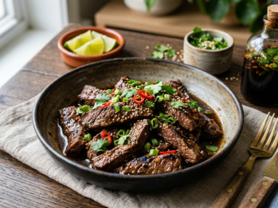 Marinade de bœuf sans gluten et sans lactose