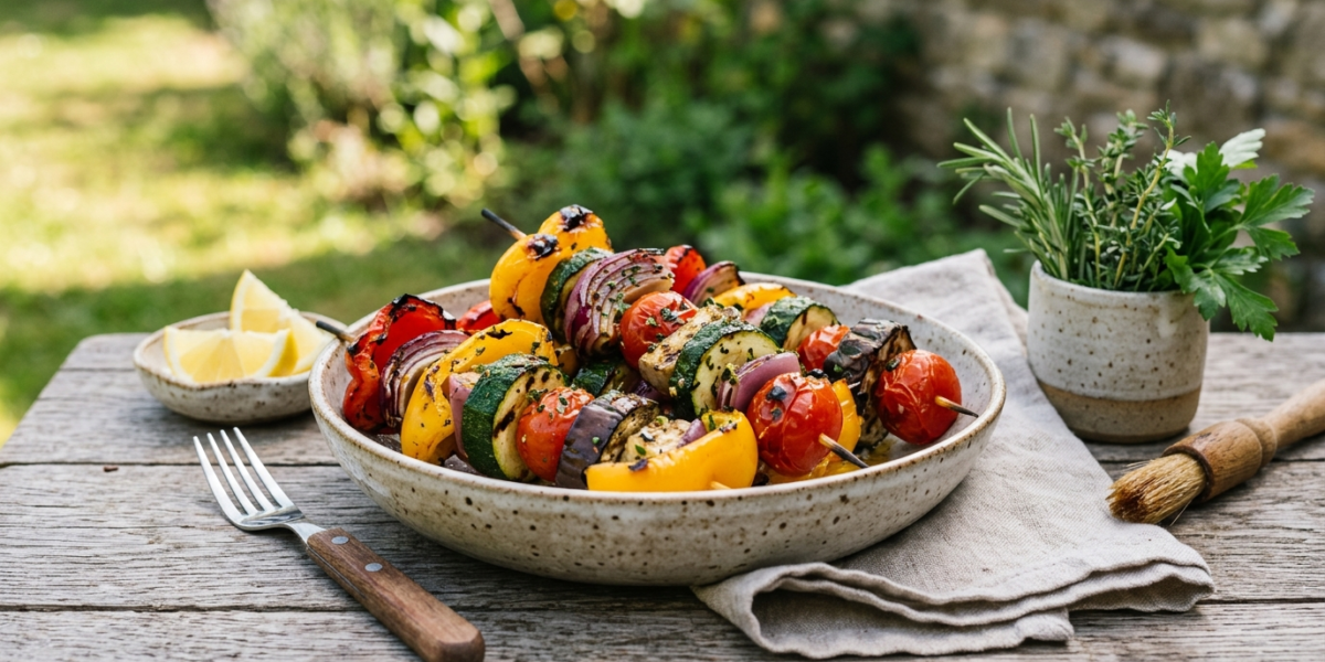 Marinade de légumes pour barbecue sans gluten et sans lactose