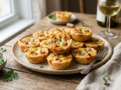Mini quiches lorraine sans gluten rapides