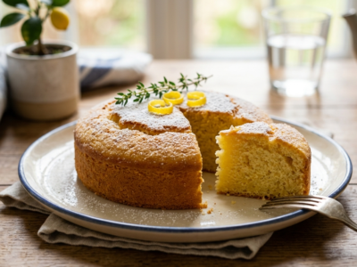 Moelleux au citron sans fruits à coque