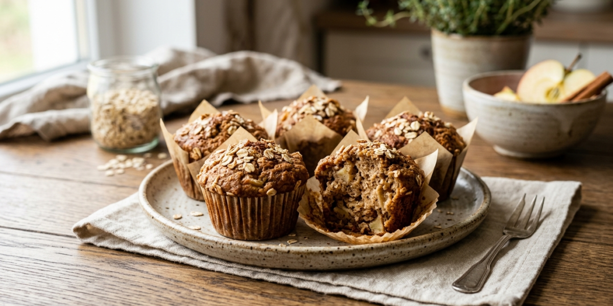 Muffins sans sucre, sans gluten et sans œuf