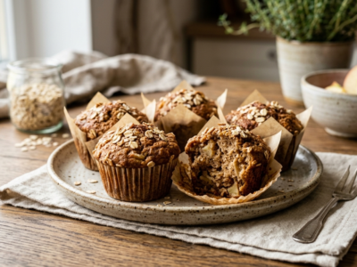 Muffins sans sucre, sans gluten et sans œuf