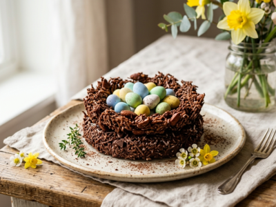 Nid de Pâques sans gluten et sans lactose