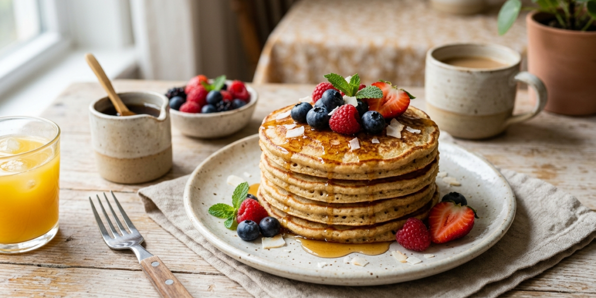 Pancakes vegan sans gluten et sans soja