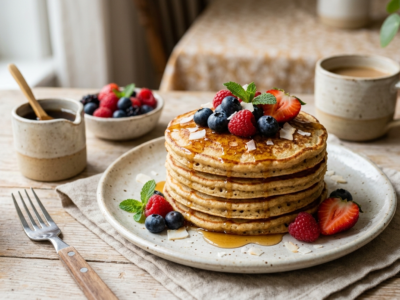 Pancakes vegan sans gluten et sans soja