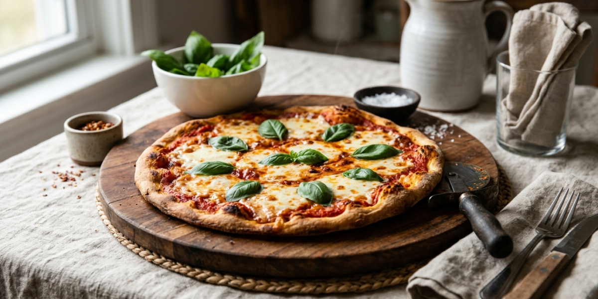 Pâte à pizza sans levure, rapide et facile