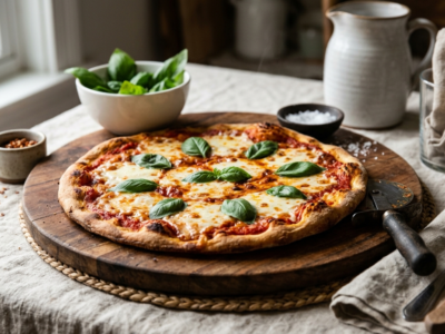 Pâte à pizza sans levure, rapide et facile