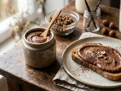 Pâte à tartiner aux lentilles, sans gluten et sans lactose