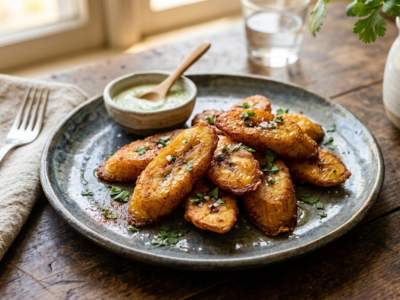 Plantain frit sans gluten – recette simple et savoureuse