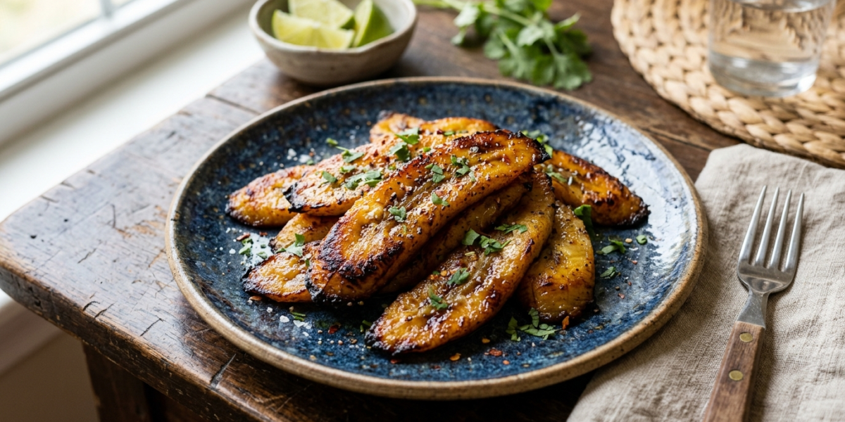 Plantain rôti sans lactose, recette simple et savoureuse