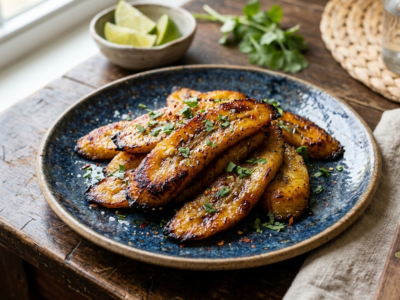Plantain rôti sans lactose, recette simple et savoureuse