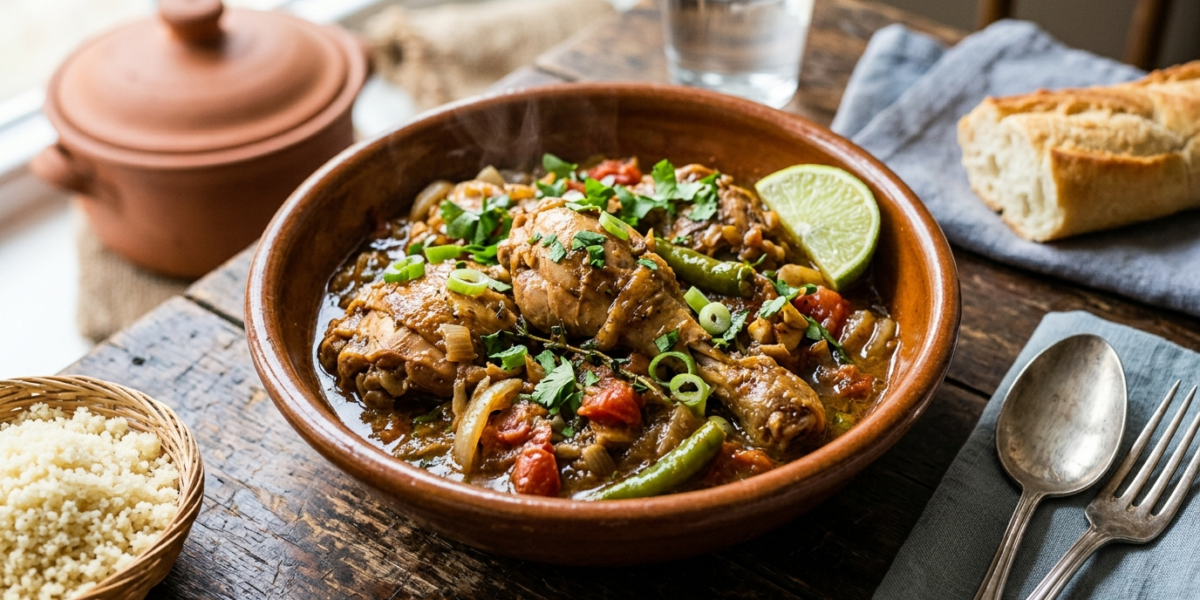 Poulet Kedjenou sans lactose : ragoût ivoirien parfumé et épicé