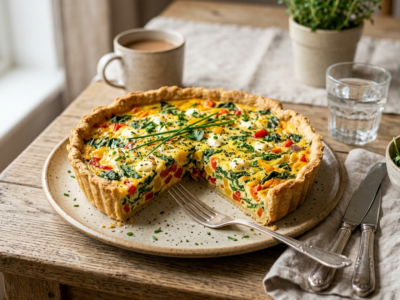 Quiche Low FODMAP sans gluten et sans lactose