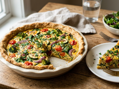Quiche Vegan Sans Gluten et Sans Soja