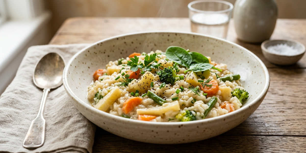 Risotto Low FODMAP Sans Lactose aux Légumes