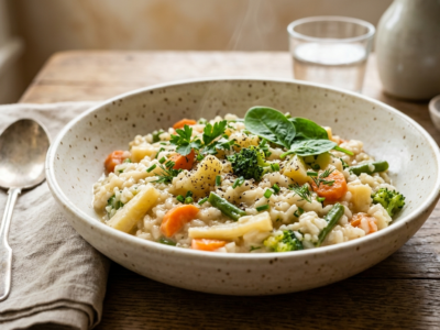 Risotto Low FODMAP Sans Lactose aux Légumes