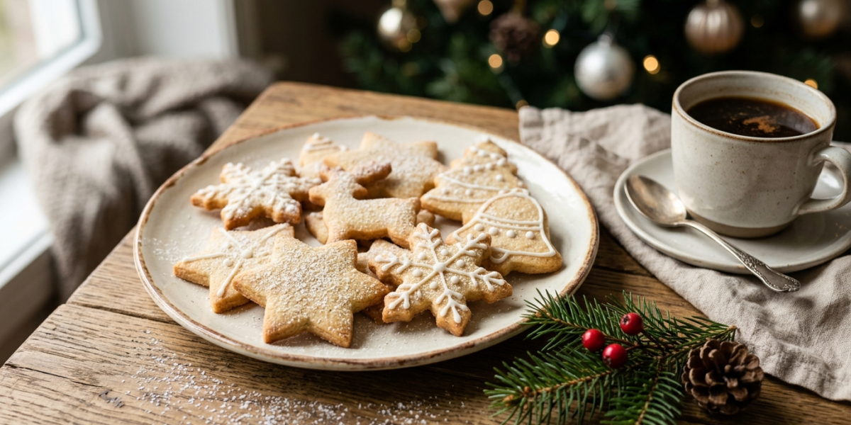 Sablé de Noël sans fruits à coque et sans gluten