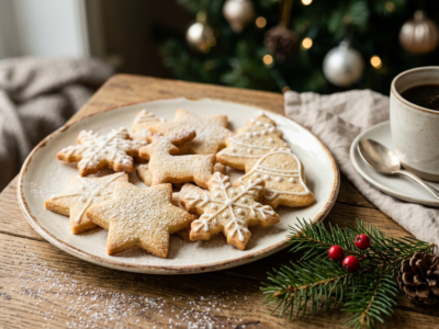 Sablé de Noël sans fruits à coque et sans gluten