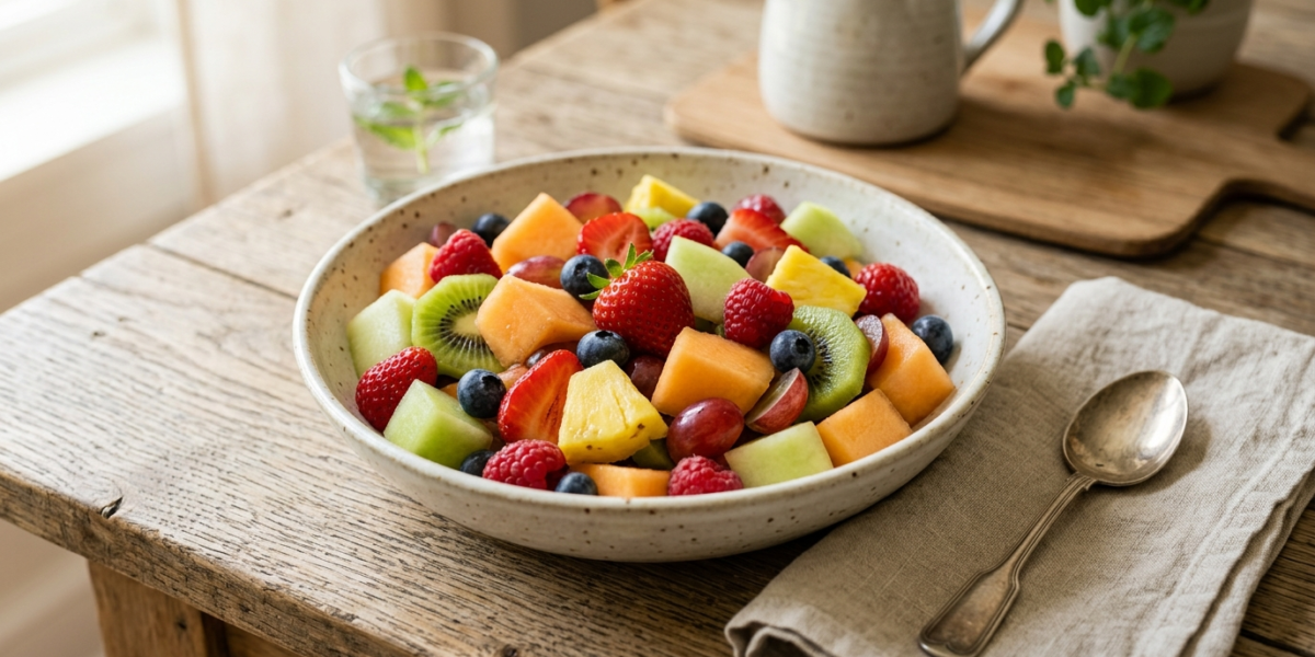 Salade de fruits frais sans sucre ajouté