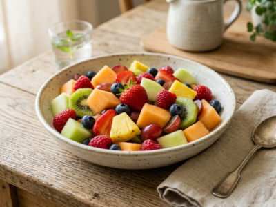 Salade de fruits frais sans sucre ajouté