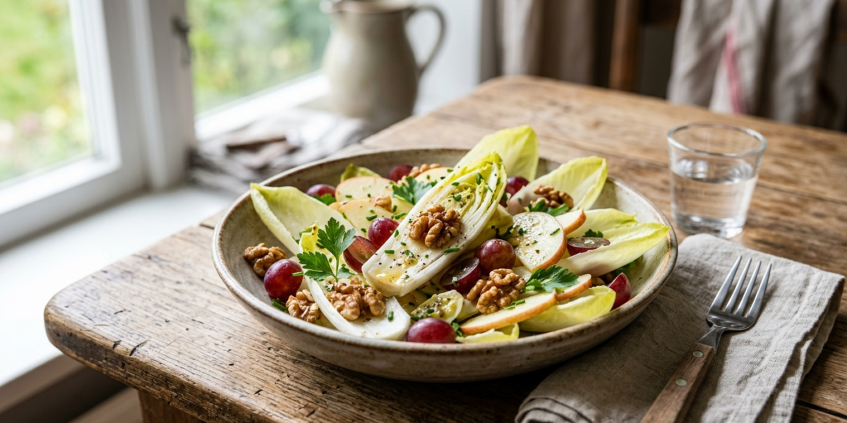 Salade d&rsquo;endives aux noix sans lactose