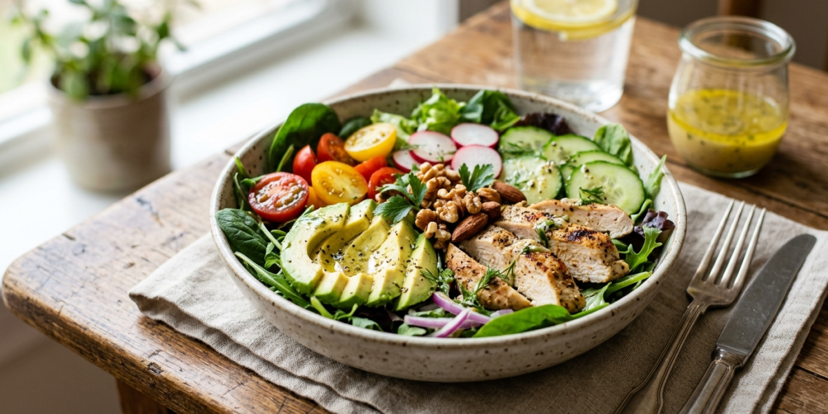 Salade Keto sans Gluten et sans Lactose