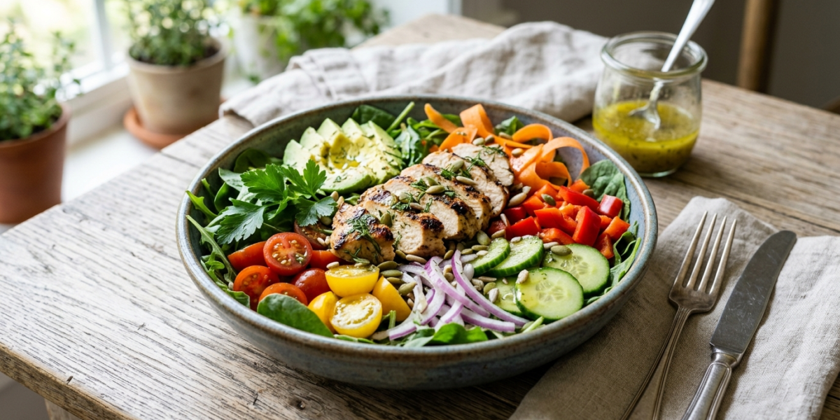 Salade paléo sans gluten et sans noix