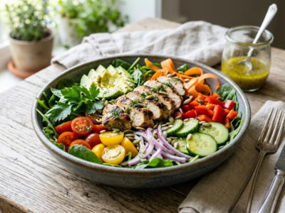 Salade paléo sans gluten et sans noix