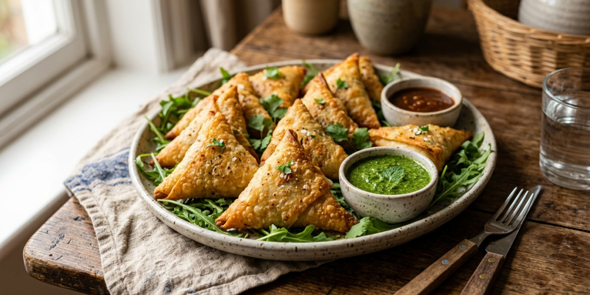 Samoussas de poulet sans lactose