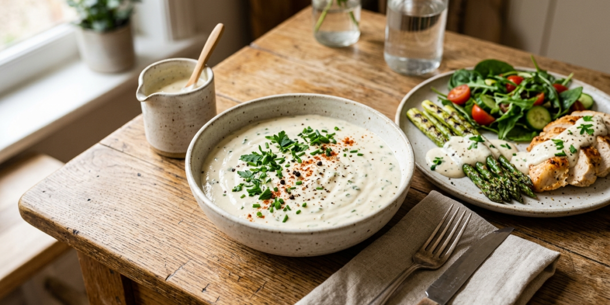 Sauce Keto Crémeuse Sans Lactose et Sans Gluten