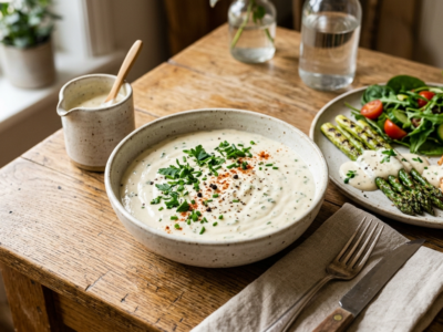 Sauce Keto Crémeuse Sans Lactose et Sans Gluten