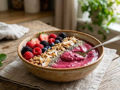 Smoothie Bowl Fruits Rouges Sans Lactose