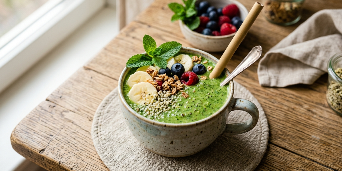 Smoothie frais sans sucre, sans lactose et sans gluten