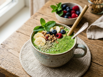 Smoothie frais sans sucre, sans lactose et sans gluten