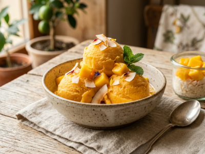 Sorbet Mangue Coco Sans Gluten Sans Lactose