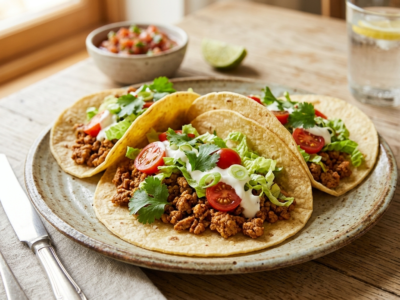 Tacos Low FODMAP sans Gluten – Recette savoureuse et légère