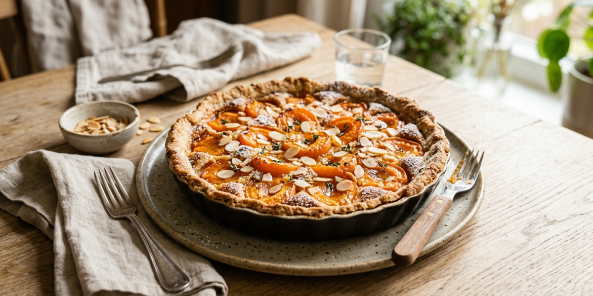 Tarte aux abricots sans gluten et sans lactose
