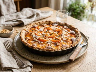 Tarte aux abricots sans gluten et sans lactose