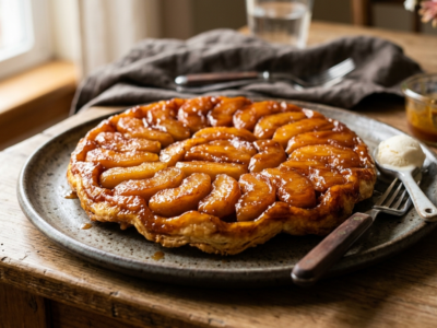 Tarte Tatin sans gluten et sans œuf