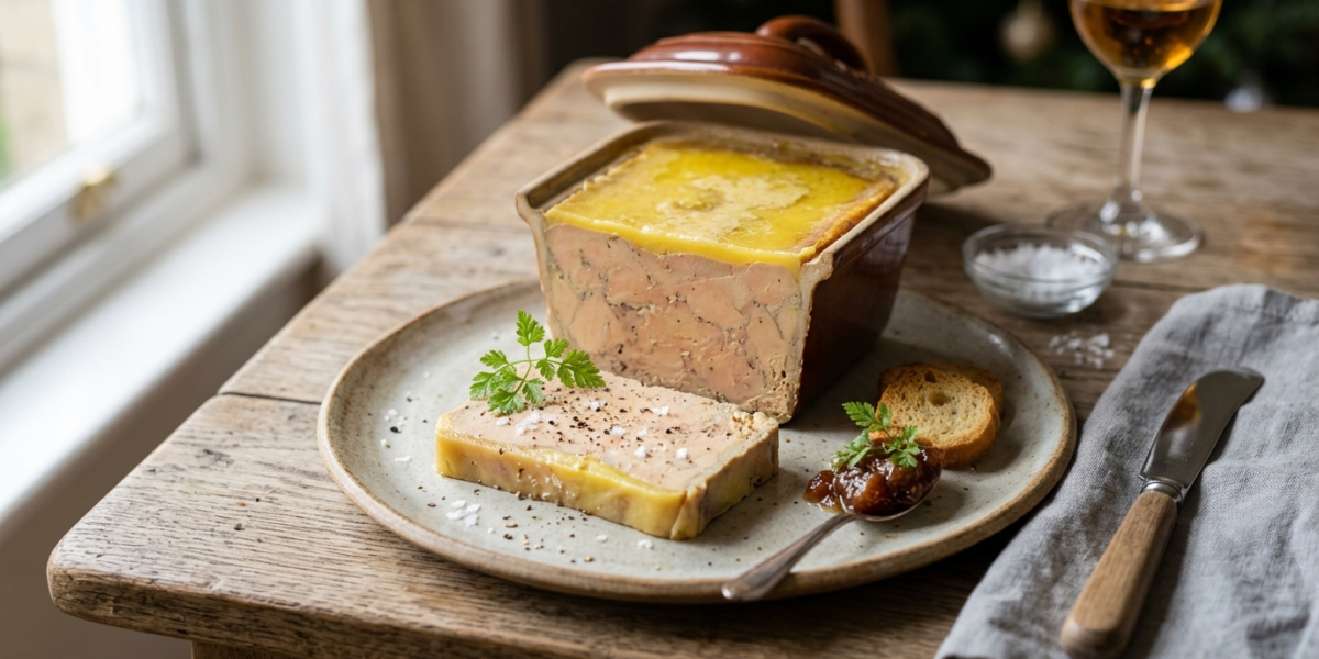 Terrine de foie gras sans gluten traditionnelle
