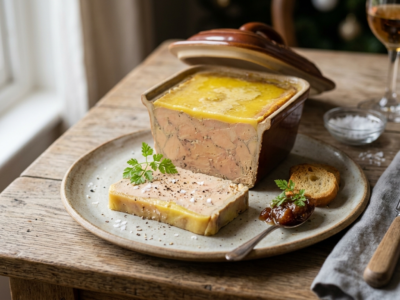 Terrine de foie gras sans gluten traditionnelle