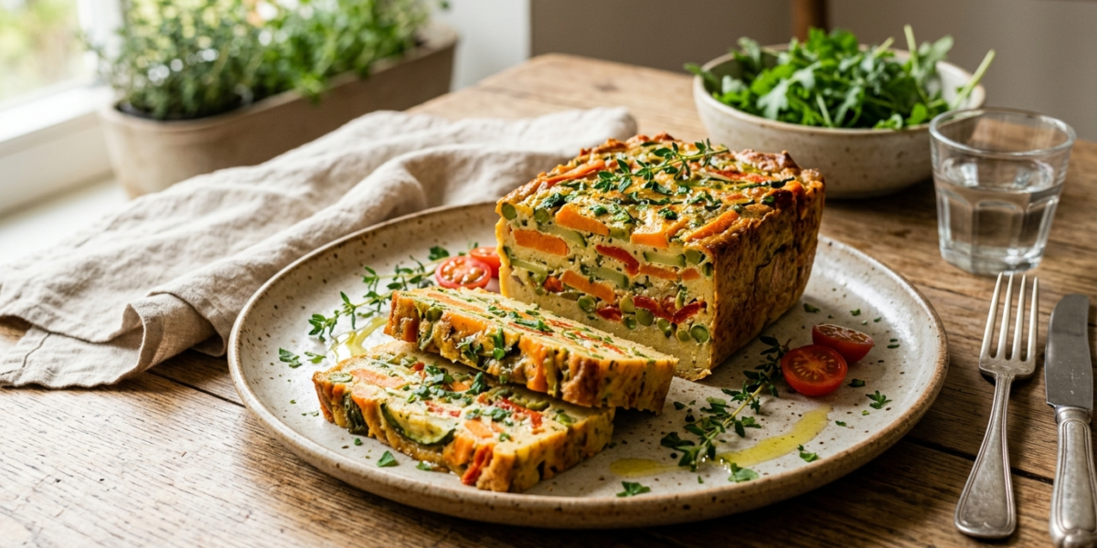 Terrine de légumes sans gluten et sans œuf
