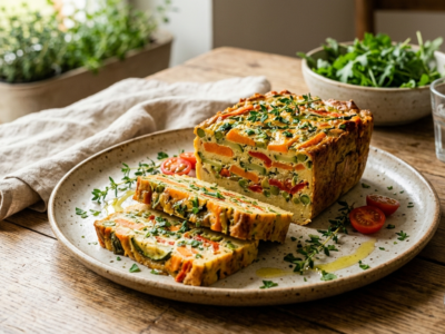 Terrine de légumes sans gluten et sans œuf