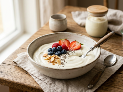 Yaourt Maison Sans Sucre et Sans Lactose