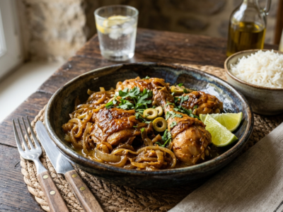 Yassa poulet sans lactose