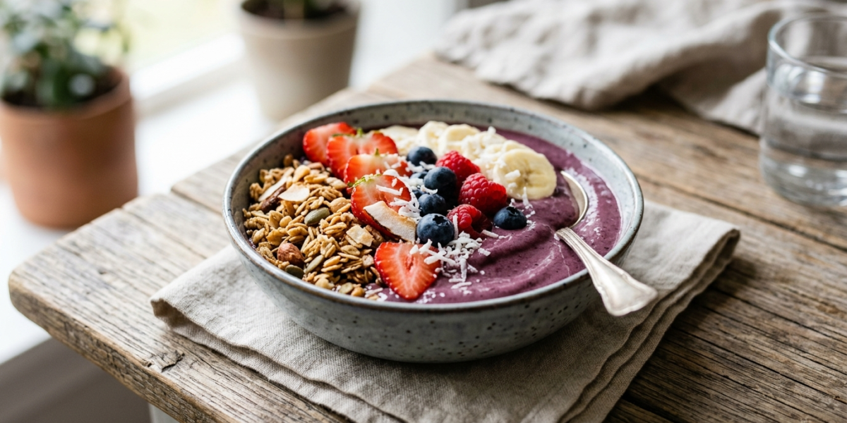 Acai Bowl sans lactose et sans gluten