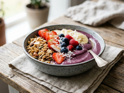 Acai Bowl sans lactose et sans gluten