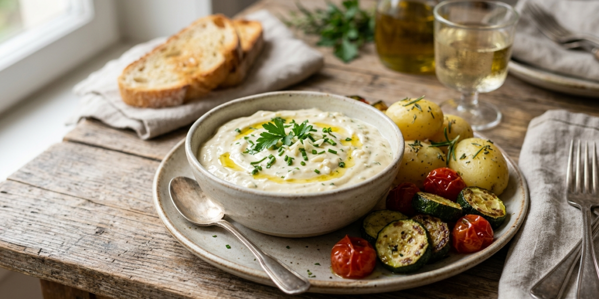 Aïoli sans œuf et sans gluten, mayonnaise provençale végétalienne