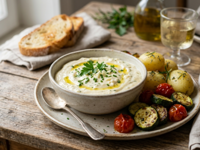 Aïoli sans œuf et sans gluten, mayonnaise provençale végétalienne